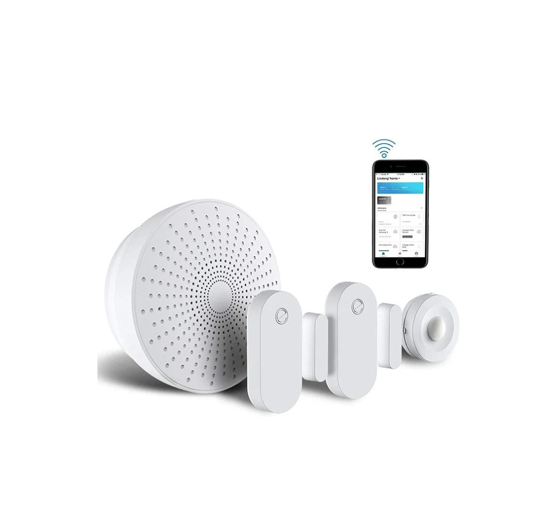 Eco4life Smart Home DIY Wireless Alarm Security System 4 Pcs Kit