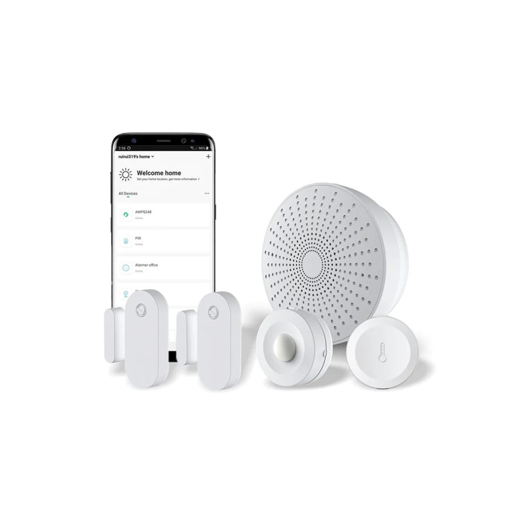 Eco4life Smart Home DIY Wireless Alarm Security System 5 Pcs Kit