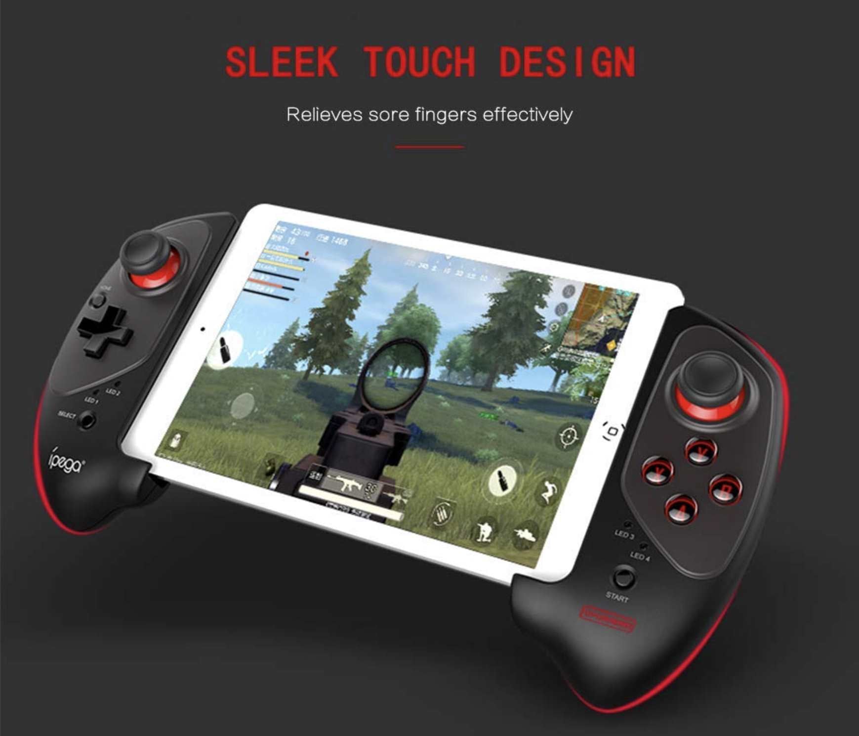 iPega-PG-9083S Upgraded Wireless 5.0 Smart PUBG Mobile Game Controller Retractable for Android 6.0 and higher - TECHOBOOM