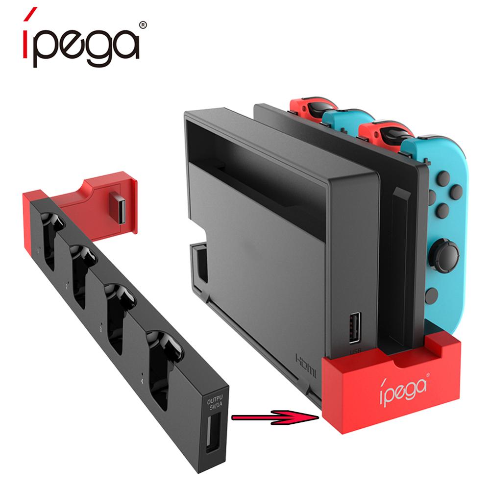 iPega PG-9186 Game Controller Charger Charging Dock Stand Station Holder with Indicator for Nintendo Switch Joycon-compatible