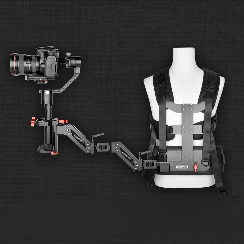 Yelangu Gimbal supporting system Spring Shock Absorber Arm and vest Steadicam for DJI Ronin S Zhiyun Crane 2 Moza Air 2